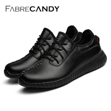 FABRECANDY New Spring Autumn Men Casual shoes Fashion Breathable Flat men shoes sneakers pu Leather Waterproof