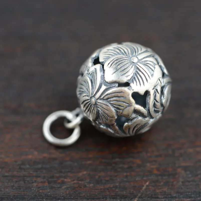 CMajor Handmade retro pendant 925 Sterling Silver jewelry antique charms DIY beads for jewelry making jewelry Wholesale