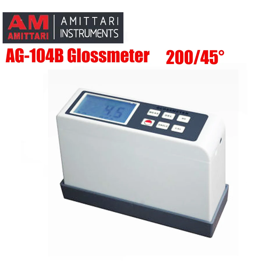 AG-104 glossmeter измерения углов 45 градусов диапазон измерения 0.1~ 200 ГУ блеск поверхности метр измерения блеска из керамики