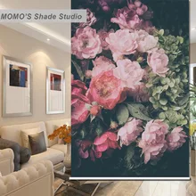 MOMO термо изолированные затемненные ткани на заказ пион окна шторы рулонные шторы, Алиса 96-99