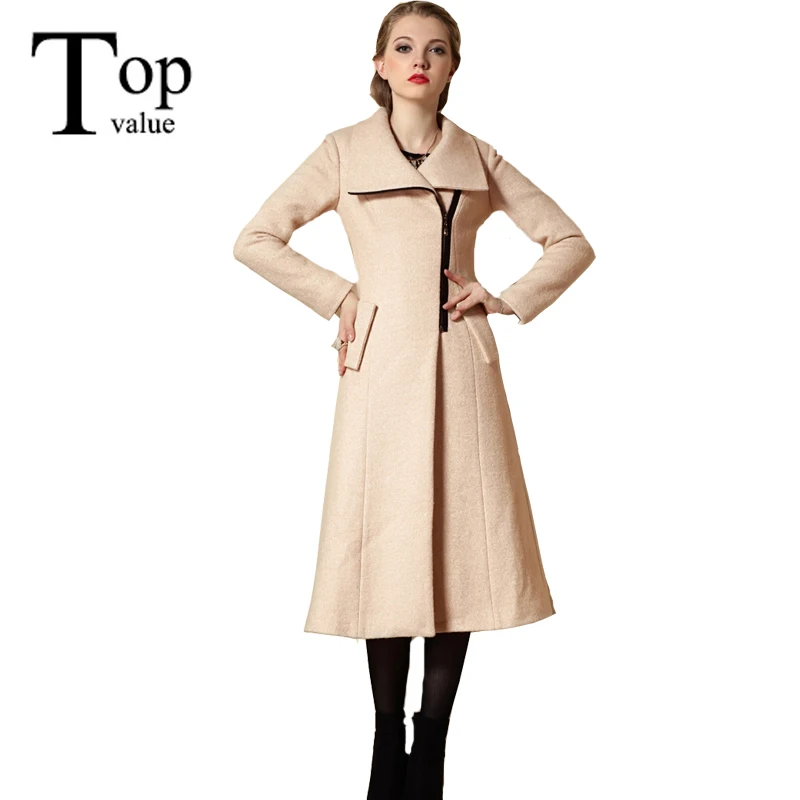 2015 New European style Fashion Women Jacket X Long Winter Coat