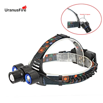 

T6 LED Headlight Zoom Headlamp Head Lamp XM-L T6 + XPE Q5 LED Light 4 Modes Lanterna for outdoor fishing hunting