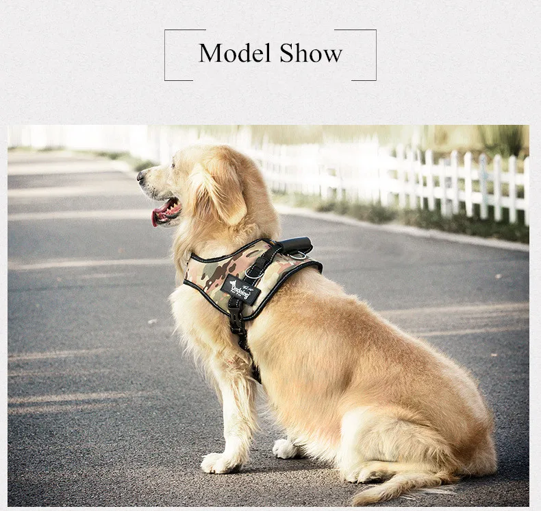 Professional Pet Dog Harness K9 No Pull Saddle Harness Adjustable Strap Dog Training Harness for Medium Large Dogs Accessories (2)