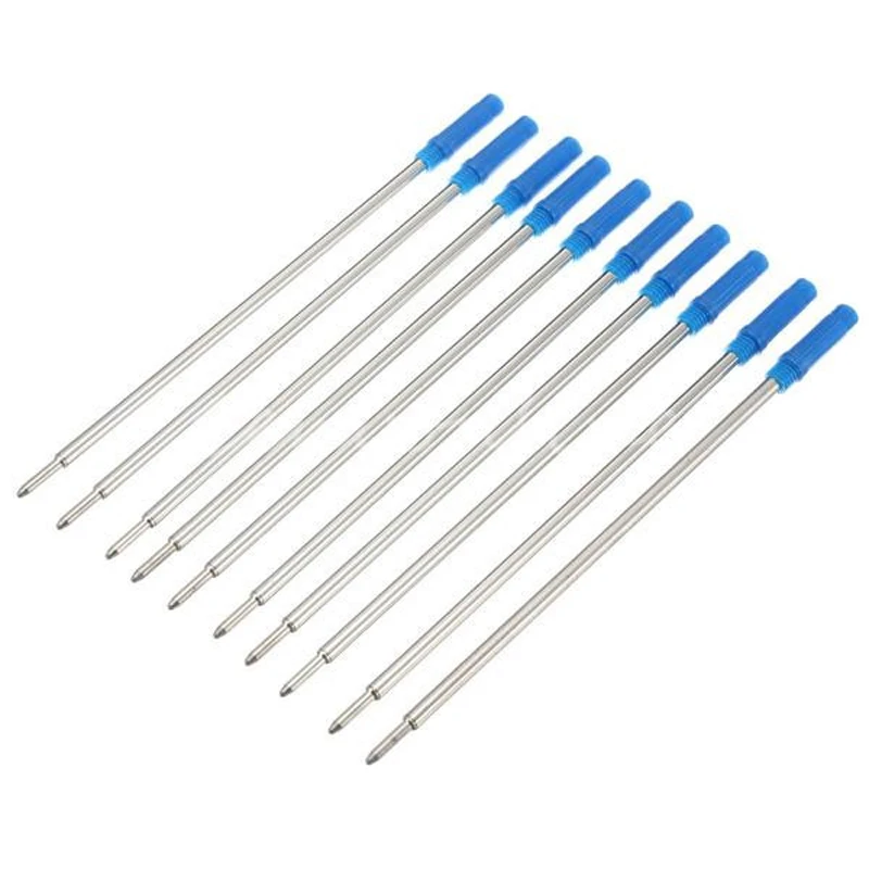 

10 pcs/lot Cross Type Ballpoint Pen Refills Ink Medium Blue Ball Refill for Element Pen Stainless Steel Tip Office School Supply