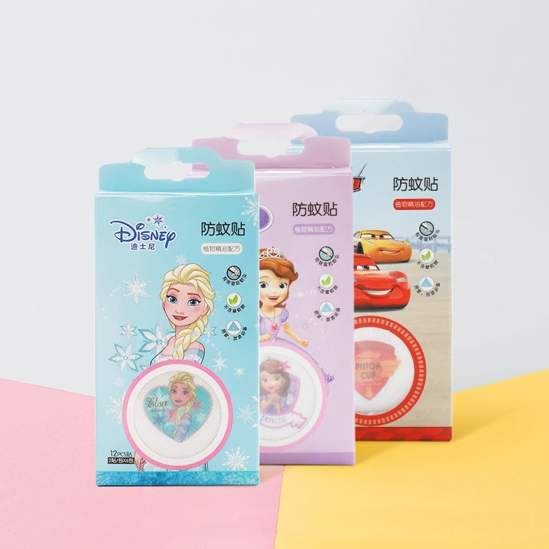 

cartoon princess cars 12pcs/lot mosquito repellent patches stickers drive midge citronella oil mosquito killer repeller stick