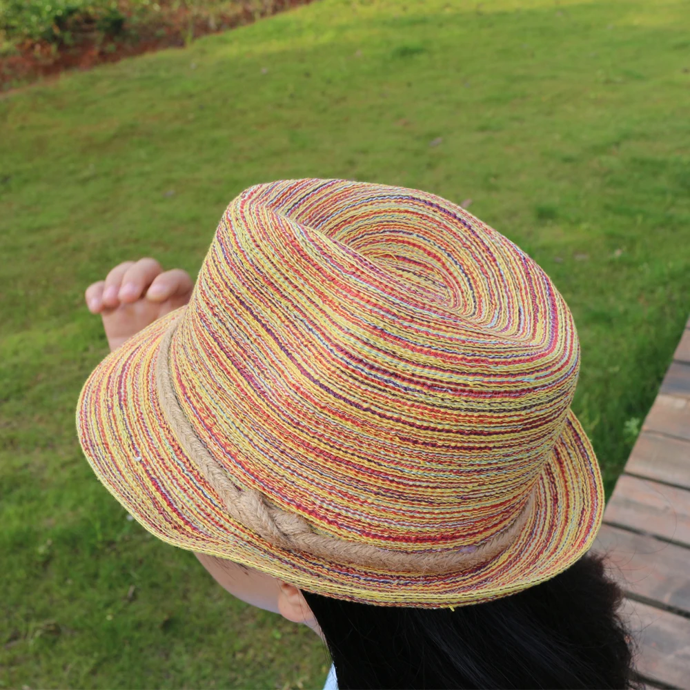 Новая модная летняя стильная женская Гибкая пляжная шляпа Provence Floppy элегантная богемная Солнцезащитная соломенная шляпа Кепка Топы
