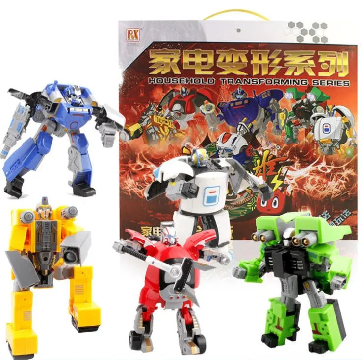 

Children's simulation toys appliances hero, Deform model of the robot series, free shipping,educational toys,5 pieces / lot