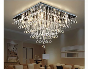

Modern Crystal Ceiling Lights K9 Crystals Light For Living Room Luminarias Para Sala Plafon LED Crystal AC Ceiling Lamp Fixtures