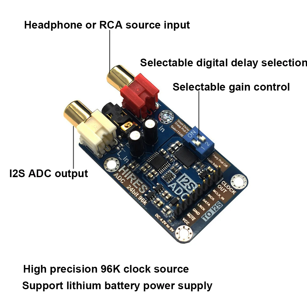 Lusya lossless digital audio ides ADC декодер поддержка 24bit 96K ies выходной сигнал A1-003