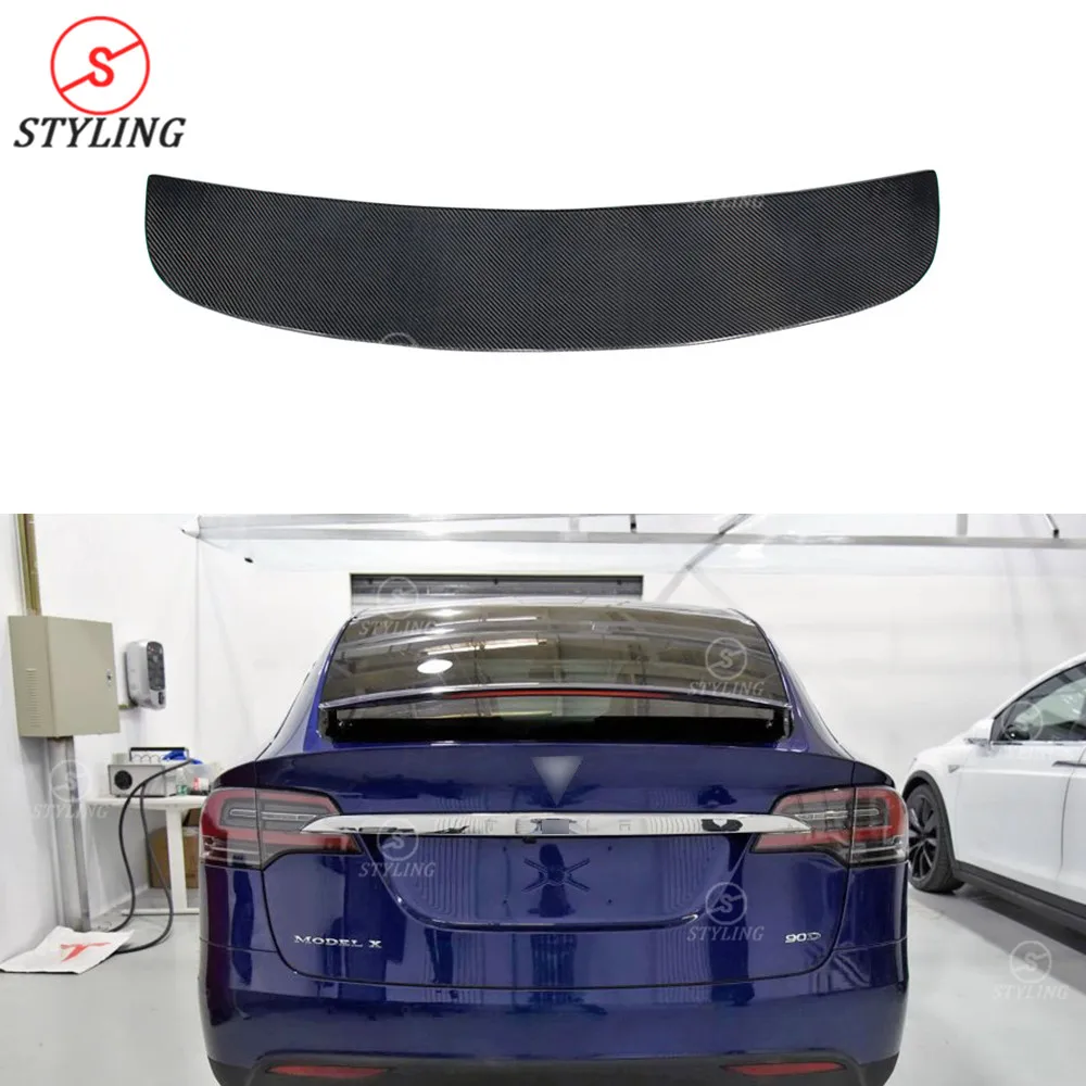 Carbon Fiber Rear Spoiler For Tesla Model X spoiler Original style