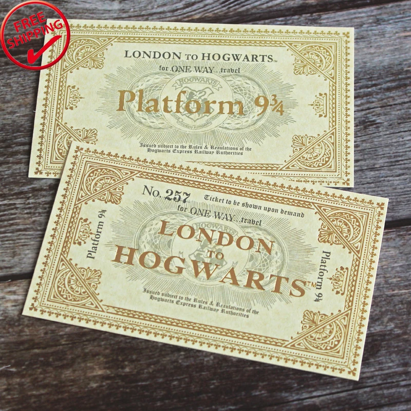 Волшебный мир Харри Поттер Хогвартс London Express Реплика № 257 билет на поезд 1 шт. Бесплатная доставка