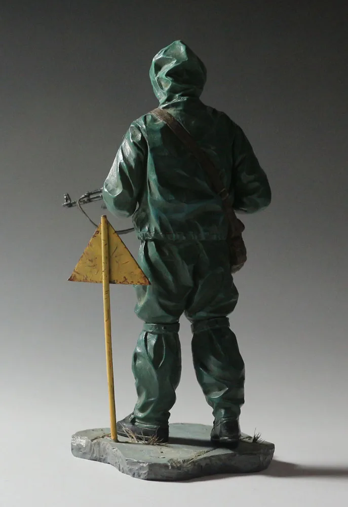 樹脂製の未塗装のフィギュアキット,1/16, 120,mm,トアンティーク,ガス