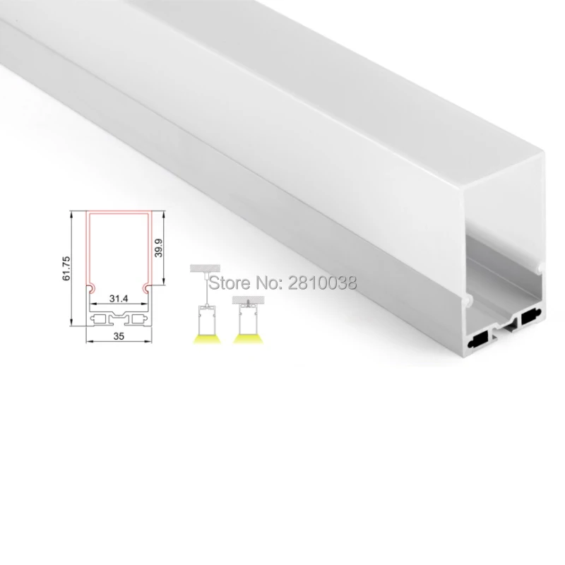 10 X 2M Sets/Lot Linear light led strip profile aluminium Super deep U shape aluminum profile led housing for ceiling lights 10 X 2M Sets/Lot Linear light led strip profile aluminium Super deep U shape aluminum profile led housing for ceiling lights