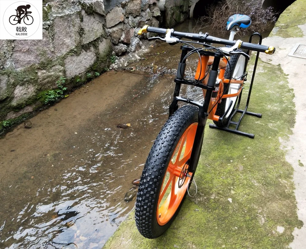 Discount Kalosse 24 speed  Fat/Snow  bike 3X8S  Soft-tail  steel frame  Beach bicycle   26*4.0 tires  mountain bike  M310  Groupset 16