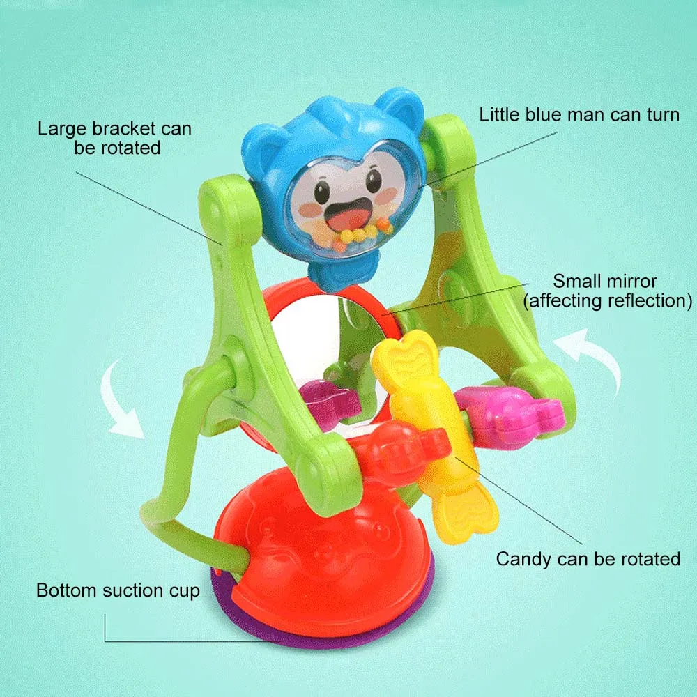 Погремушка детская игрушка для ребенка подарок Трехцветная модель вращающееся колесо обозрения коляска обеденный стул развивающие игрушки