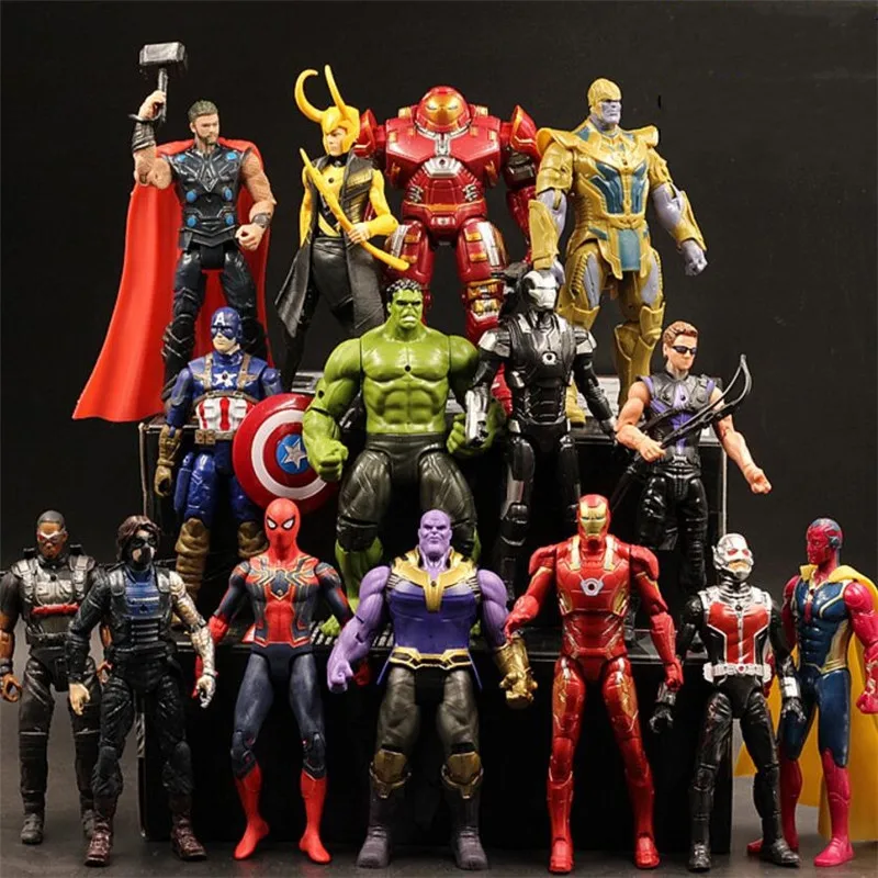 

New Avengers 3 Action Figure Toy INFINITY WAR Collectible Model Toy Kids Gift Thanos Iron Man Black Panther Spiderman Hulk