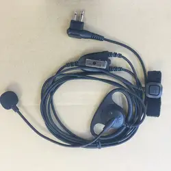 Honghuismart D форма с пальцем PTT MIC наушники M разъем для Motorola EP450, CP040, GP3188, hytera и т. д. Портативная рация для всадника