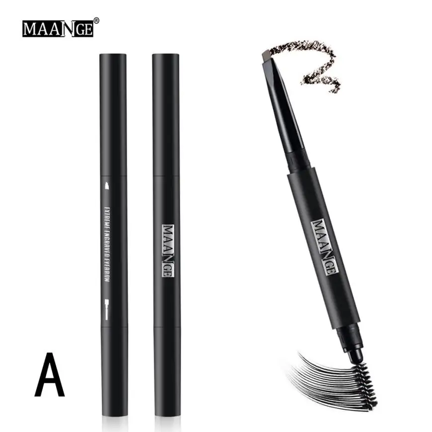 

MAANGE waterproof Eyebrow Pencil Double-head Rotary Brake Eyebrow Lasting Waterproof Not Blooming Easy To Color 2JU26