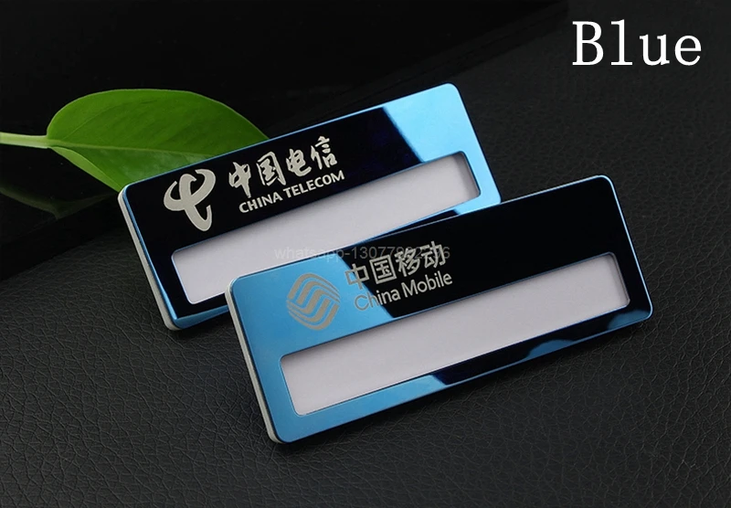 10pcs customized stainless steel name tag engraved laser personalized