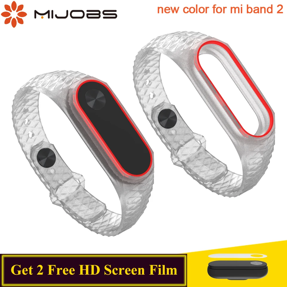 

Mijobs Mi band 2 Strap Bracelet Accessories Pulseira Miband 2 Correa Replacement Silicone Wrist strap for Xiaomi Mi Band 2 Strap
