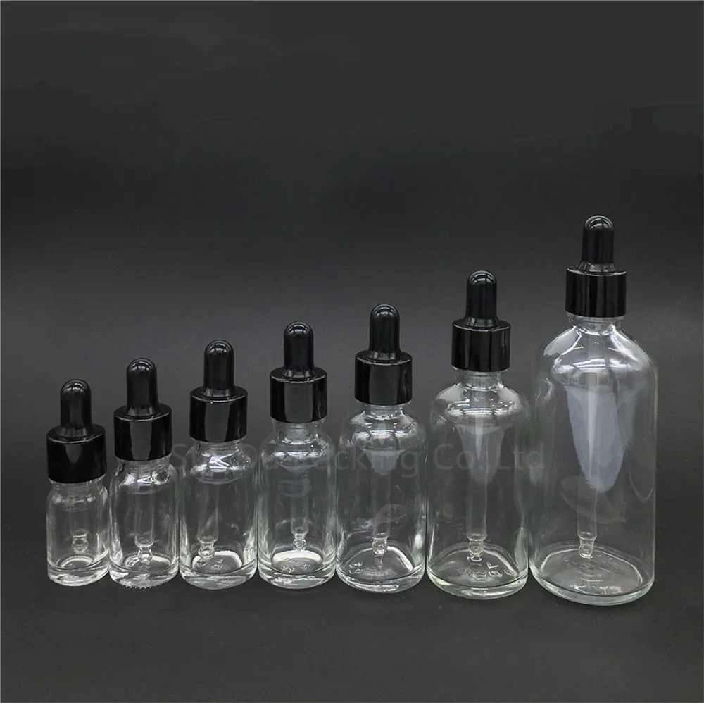 

5ml,10ml,15ml,20ml,30ML,50ml,100ml transparent Glass Bottle Dropper Essential Oil Bottle,Reagent Eye Perfume bottles