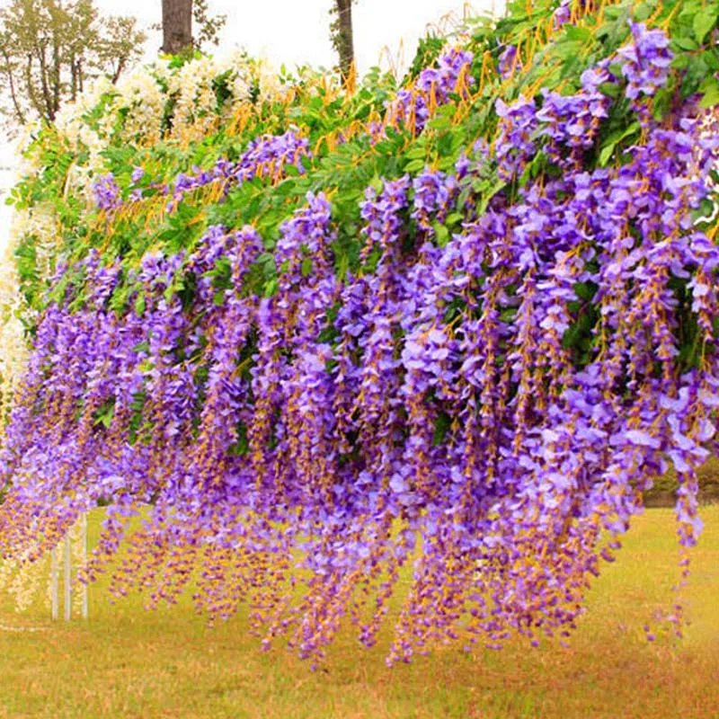 75cm Artificial Silk Wisteria Fake Garden Hanging Flower Vine Wedding