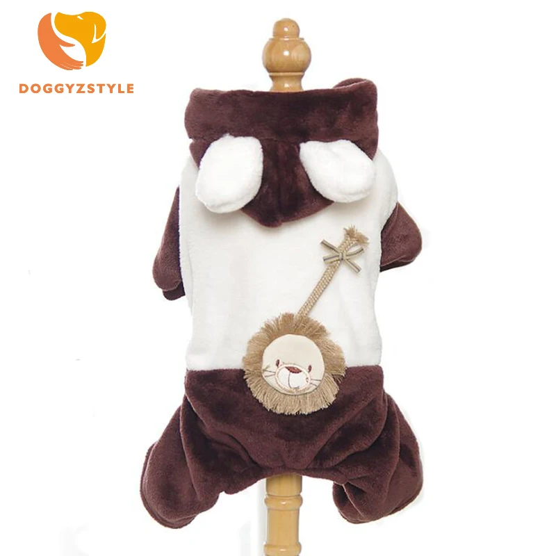 

XS-XXL Winter Thickening Warm Cotton Pet Dog Puppy Clothing Soft Hoodie Pet Jumpsuit Small Dogs Pets Costume DOGGYZSTYLE