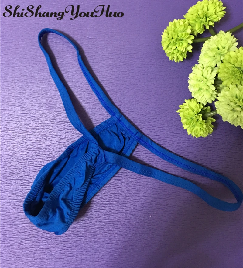 Сексуальные мужские стринги нижнее белье T Back C G String Thong прозрачный чехол для