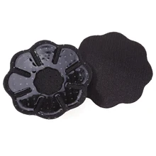 Пара липкие чашечки в форме цветка наклейки на соски крышка невидимая грудь консилер коврик для женщин(черный