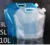 Naturehike 5L10L емкость складной мешок для воды складные многоразовые гибкие ручные походные бутылки для выживания на открытом воздухе - изображение