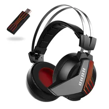 Wireless 7.1 Surround Sound USB Headset Deep Bass with Mic Stereo Gaming Headphones for PS4 Cell Phone New Laptop PC Spider LED hyperx new arrival 2018 wireless earphones cloud flight headset 30hour battery life for pc gaming cs go fortnite ps4 headphones