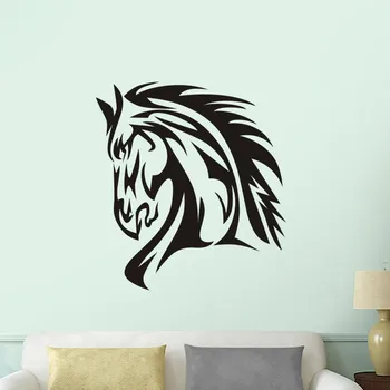Vinilo de caballo El caballo etiqueta Cheval carteles vinilos decorativos de pared Pegatina adhesivo decorativo para coche Mural Sticker Animal