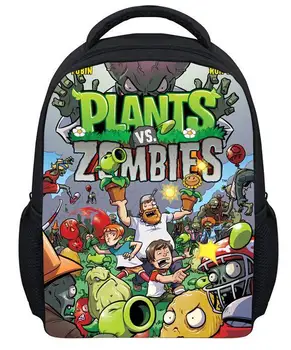 

Hot Children's Game Plants VS Zombies School Backpacks for Boys and Girls Gifts New Fashion Kids Cartoon PVZ Bag Free Shipping