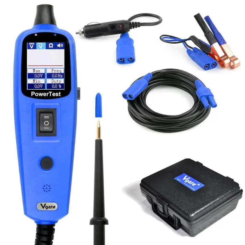 

12V24V Power Circuit Tester Electrical Tool AVOmeter PowerScan Flashlight