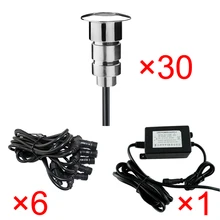 DHL бесплатно* алюминиевый круглый DC12V светодиодный наземный спортивный фонарик 0,6 Вт подземная лампа открытый патио Sqaure для украшения