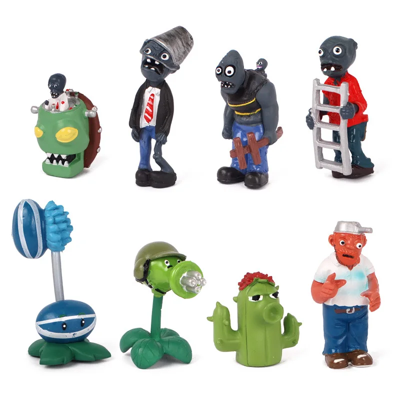 [New] 160pcs Plants vs Zombies Figures Toys PVZ Plants and Zombies PVC Action Figure Collection Model Toy Doll for Gifts 