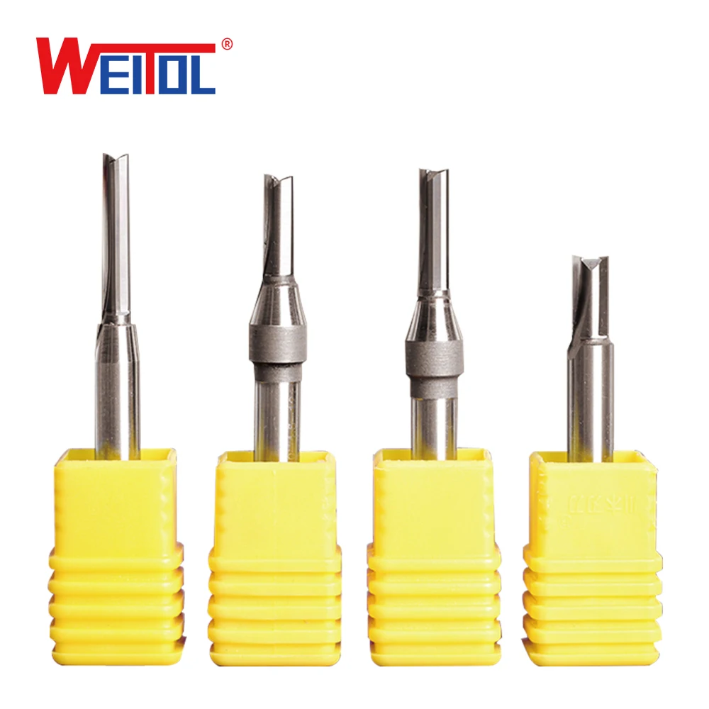 WeiTol 6 35 мм TCT две канавки прямые биты Деревообрабатывающие инструменты CNC фреза
