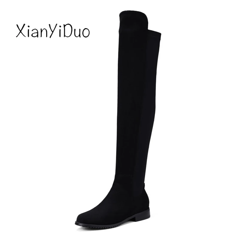 De verde Spr Tinto Rodilla Tacones Mujeres Otoño zapatos Size34 381 Xianyiduo Negro Bajos Militar vino 43 Micro La Botas Punta Las gris Altas Sobre Stretch Del 2 Más light Khaki Oscuro Eje Redonda pEwqxdA