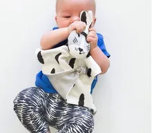 Baby Sleeping Appease Kids Bibs Blanket Toddler Baby Toys Cotton Bib Bedding Toy Rabbit&Kitten Dolls Bebe Apaziguar telo mare