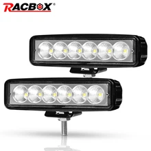 6 pollici 18 W Offroad DRL HA CONDOTTO LA Luce del Lavoro di Inondazione Fascio Spotlight 12 V 24 V Giorno di Corsa e Jogging Luce Per jeep 4×4 ATV 4WD SUV Car Styling