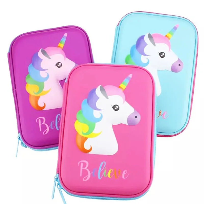 

kawaii Unicorn Pencil Cases Pen Pencile Box Bag for Kids Girls Large Capacity Pencilcase Gift Case Stationery School Supplies