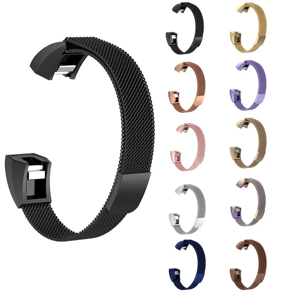

High Quality Relogio Feminino 2018 Fashion Milanese Magnetic Loop Stainless Steel Smart Watch Band For Fitbit Ace (4.8-6.5) Gift