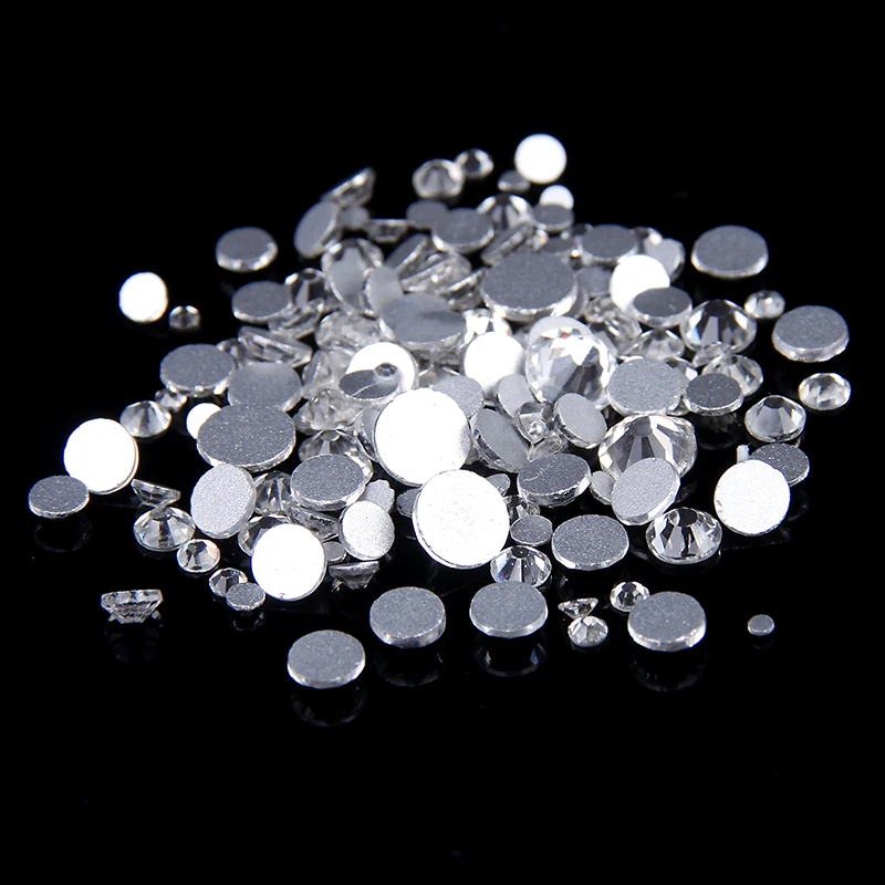 

Non Hotfix Crystal Rhinestones For Nail Art Decoration 1440pcs ss3 1.3-1.5mm Crystal Clear Color Round Strass Stones Diy Garment