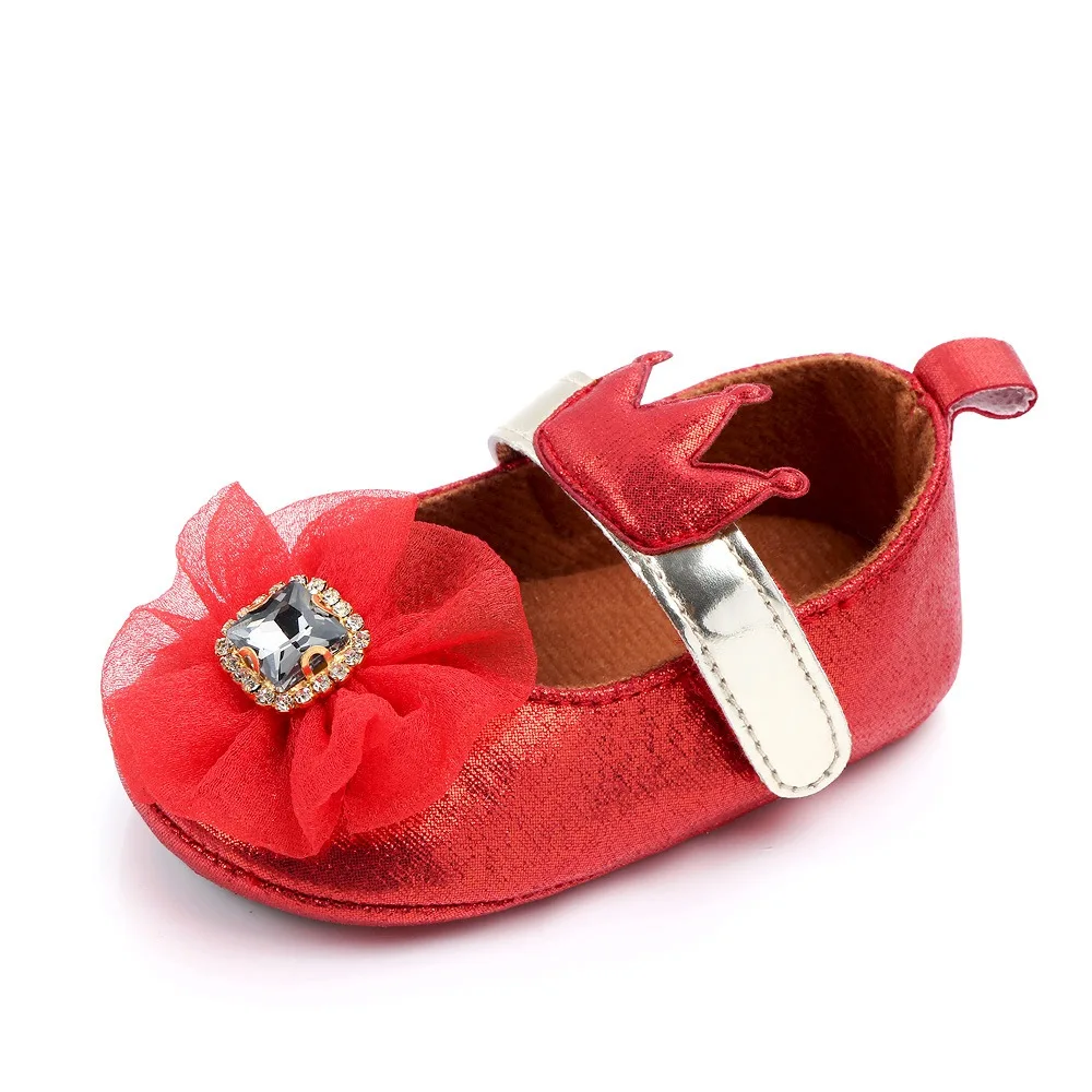 Весенне-осенняя новая силиконовая Мягкая Обувь для малышей, малышей, маленьких принцесс 0-1 - Color: Red