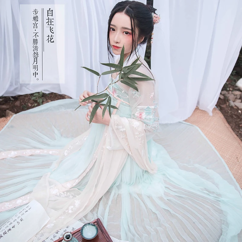 Женское китайское платье Hanfu традиционное hanfu костюм Тан для