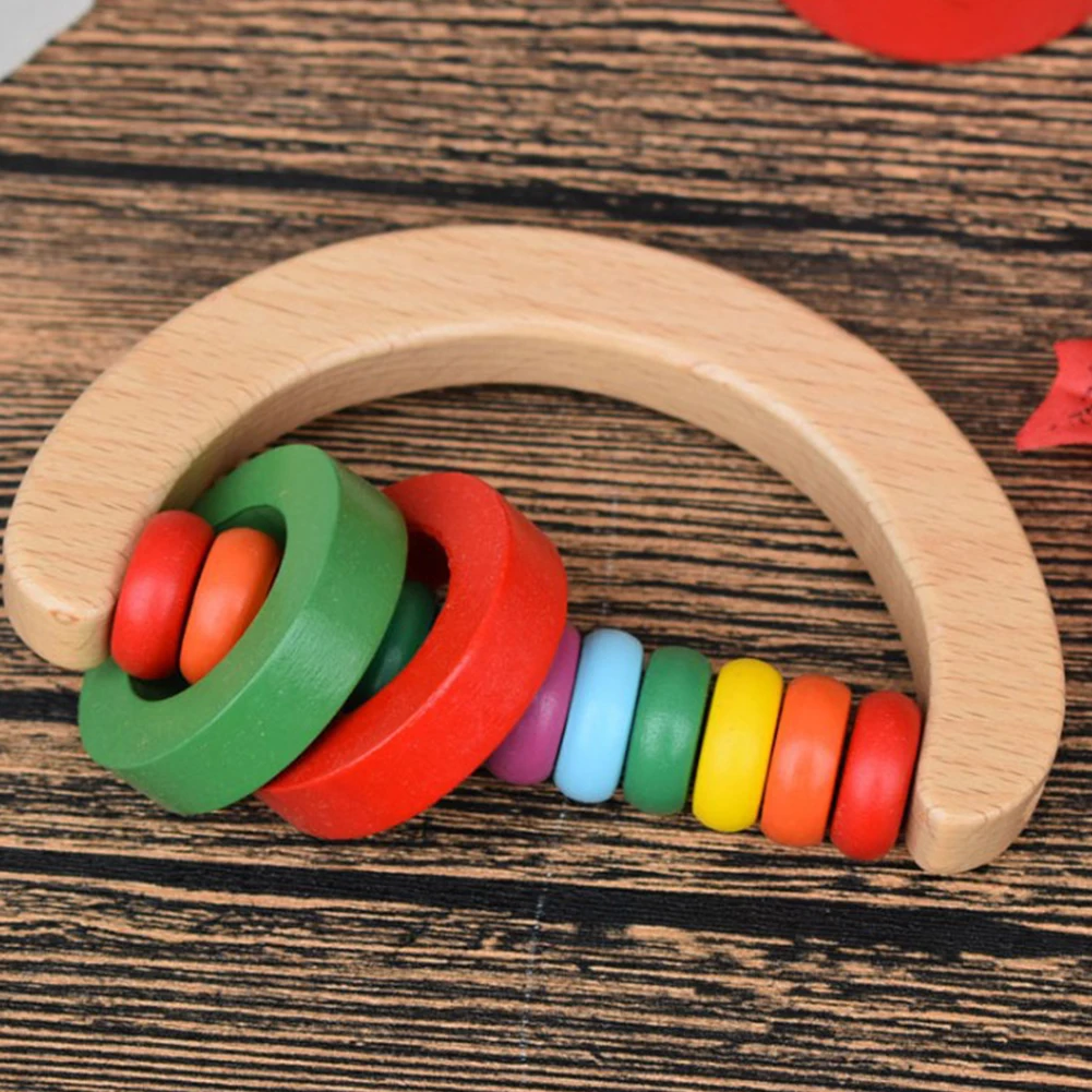 Младенческой деревянная кровать инструмент колокольчик погремушка новорожденных Раннее Образование Музыка Развивающие игрушки От 0 до 1