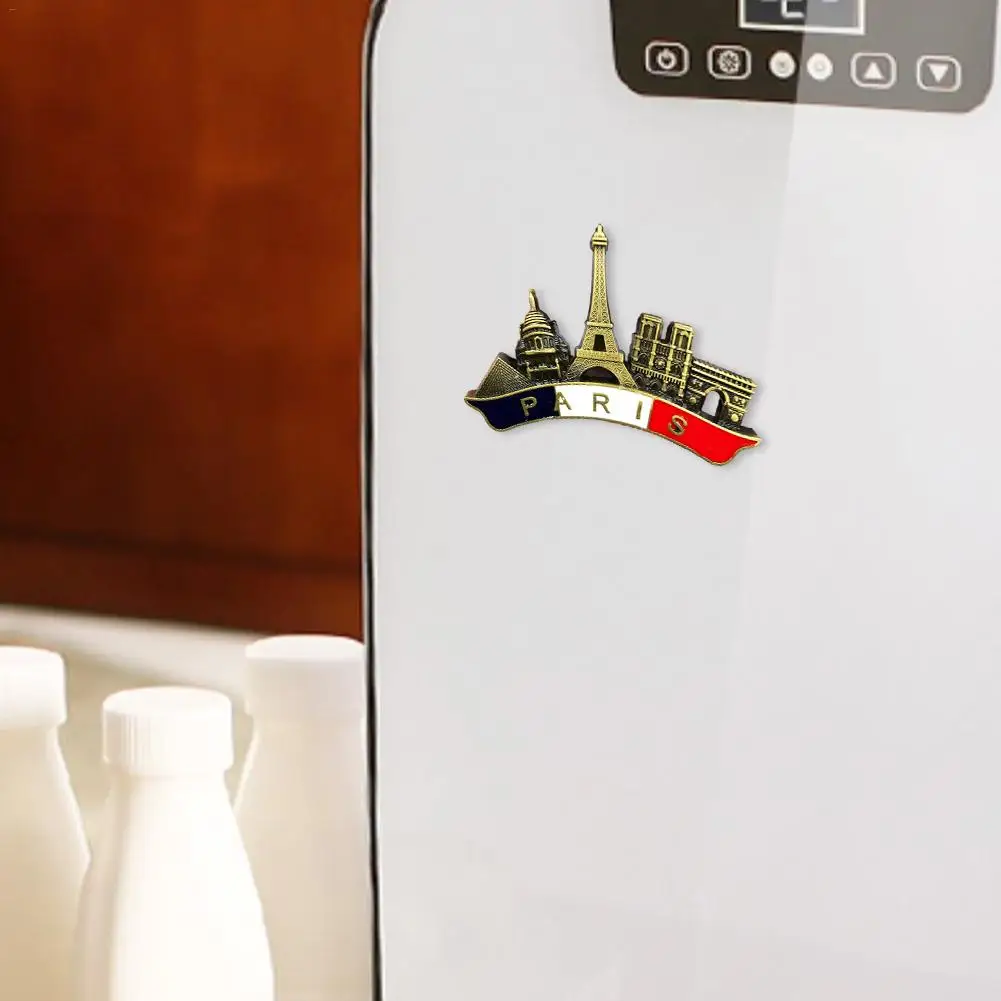 Французский Париж холодильник из металла 3D Сувенирный магнит на холодильник ручной туристические путешествия город в коллекцию на