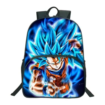 

High Quality Dragon Ball Backpack Son Goku Students Boys Girls School Bags Super Saiyan Fashion Colourful Pattern Teens Knapsack