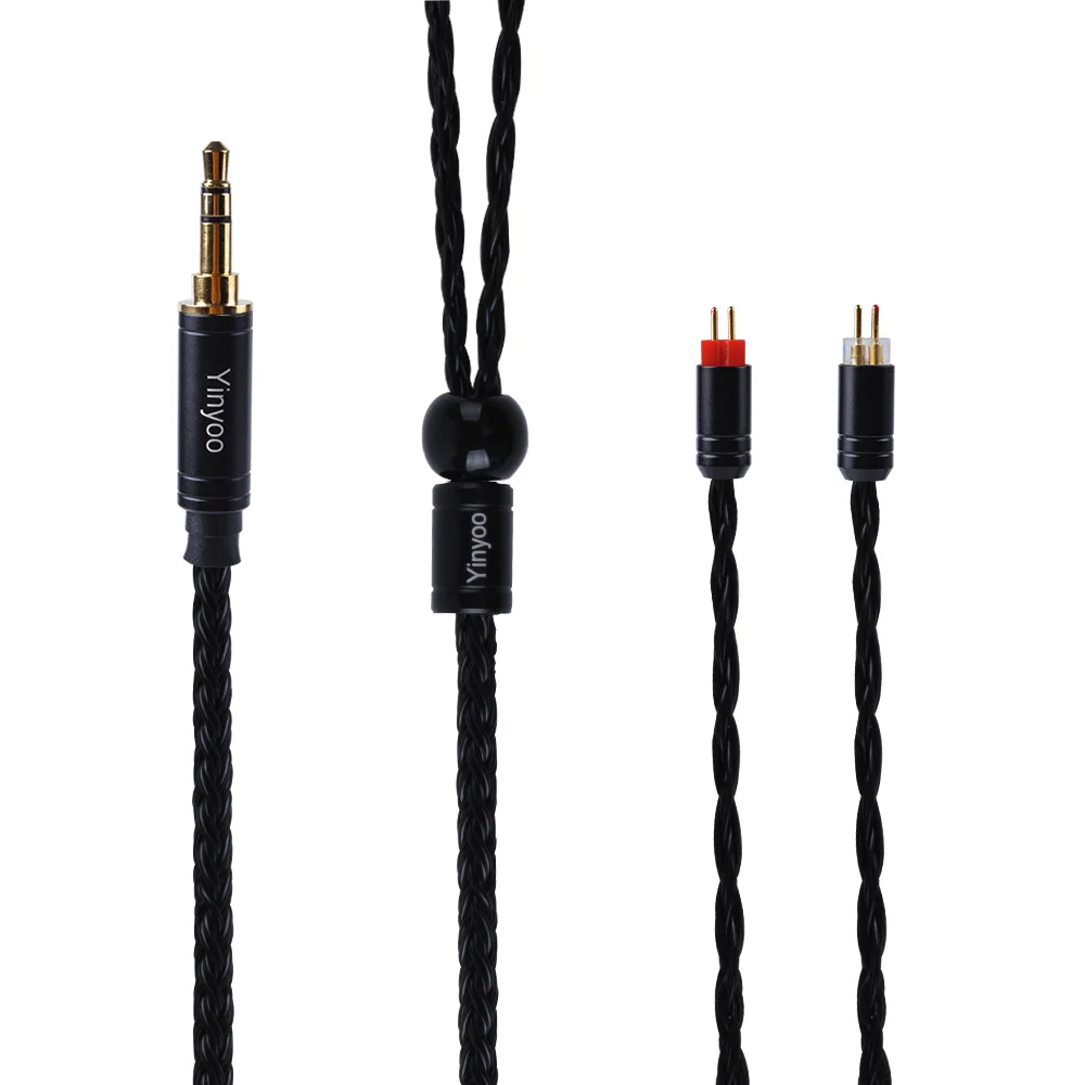 

Yinyoo 16 Core Silver Plated Cable 2.5/3.5/4.4mm Balanced Earphone Upgrade Cable With MMCX/2Pin for KZ ZST AS10 HQ10 HQ8 RX8