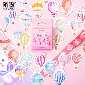 

46pcs Originality Confession Balloon Decoration Adhesive Sticker Sticky Notes School Office Supplies Stationery